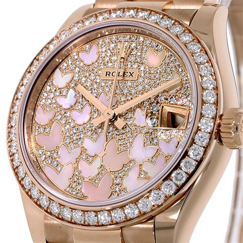 rolex rose gold presidential watch|rolex butterfly rose gold watch.